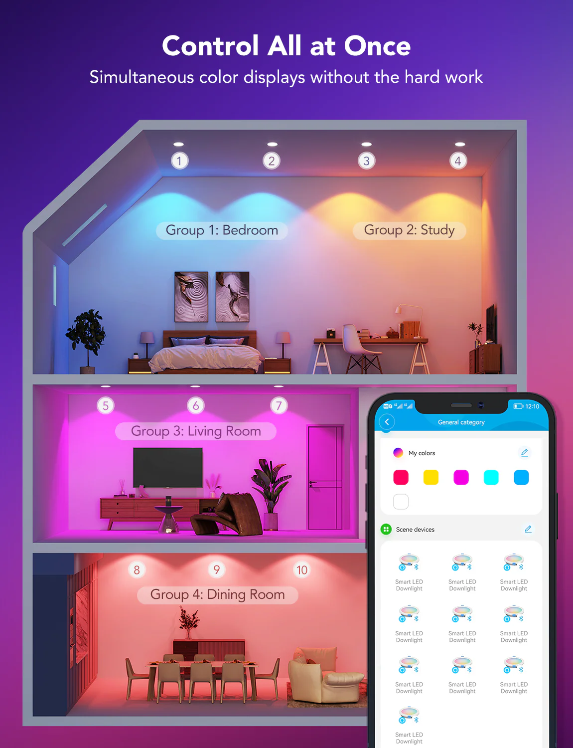 Govee 4-Inch Smart Recessed Lighting - Image 3