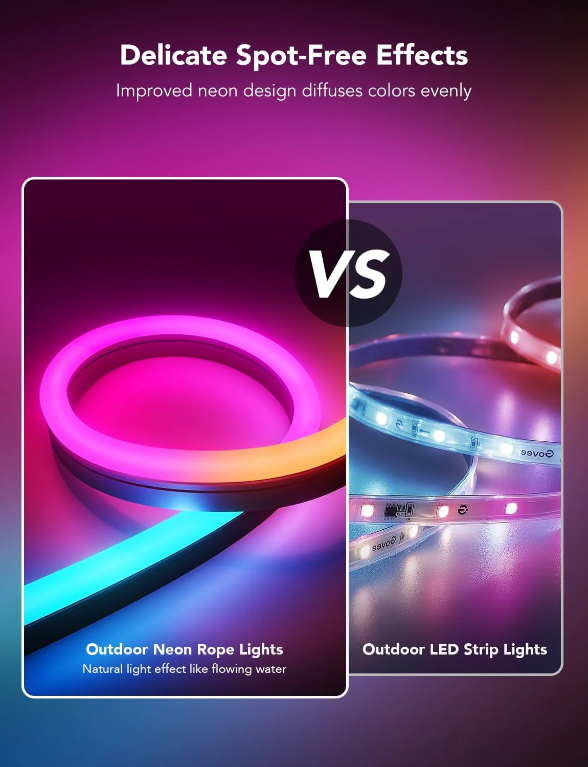 Govee RGBIC Outdoor Neon Rope Light - Image 4