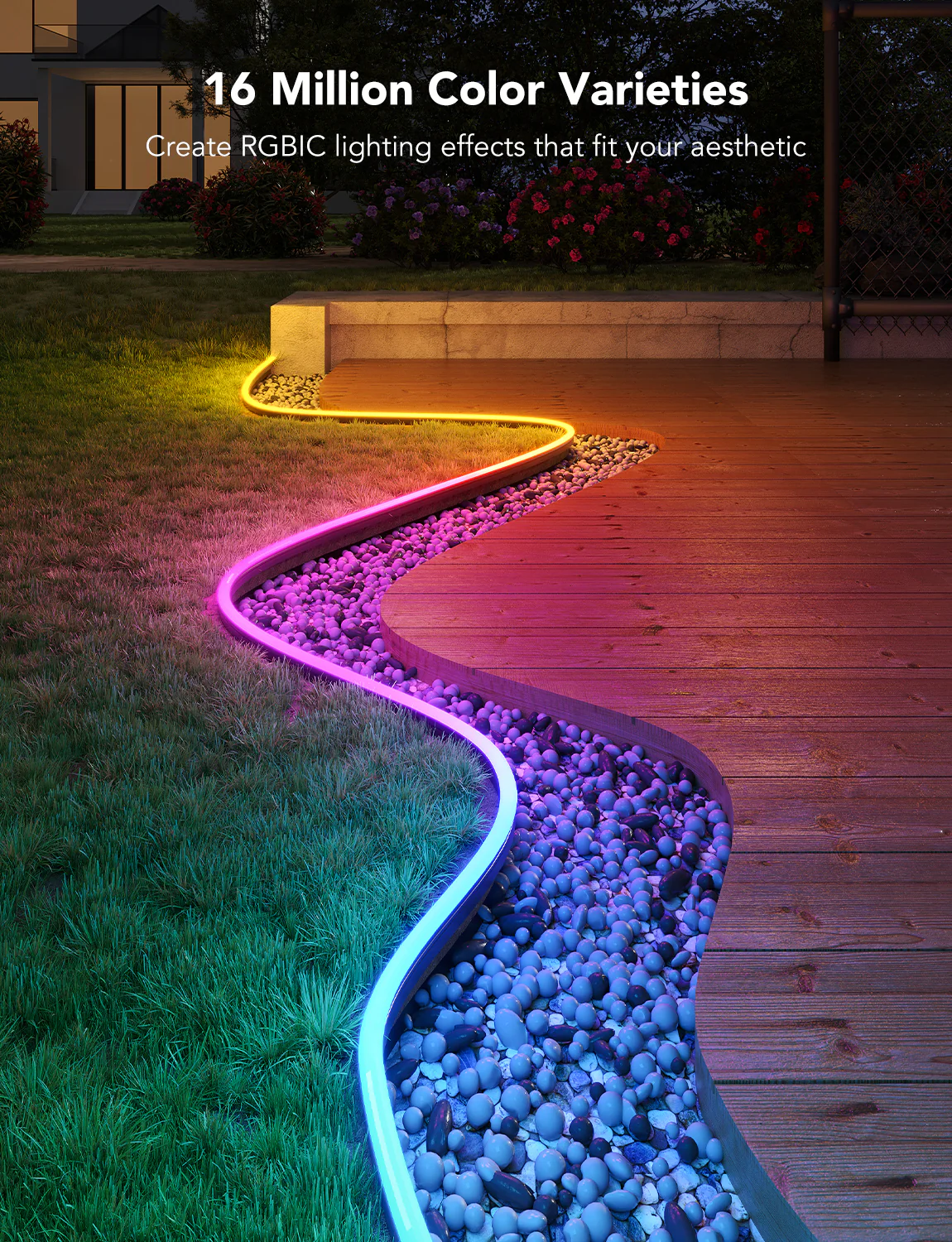 Govee RGBIC Outdoor Neon Rope Light - Image 9