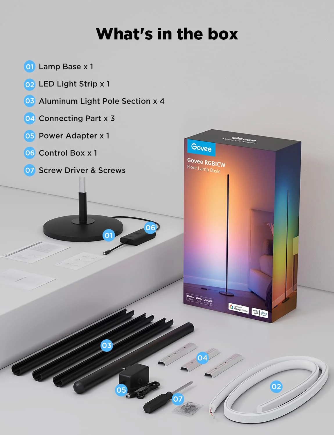 Govee RGBICW Smart Floor Lamp Basic - Image 17