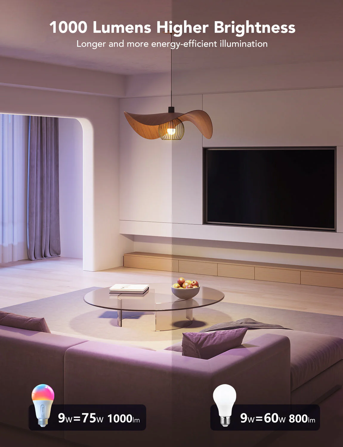 Govee Smart A19 LED Light Bulbs - Image 3