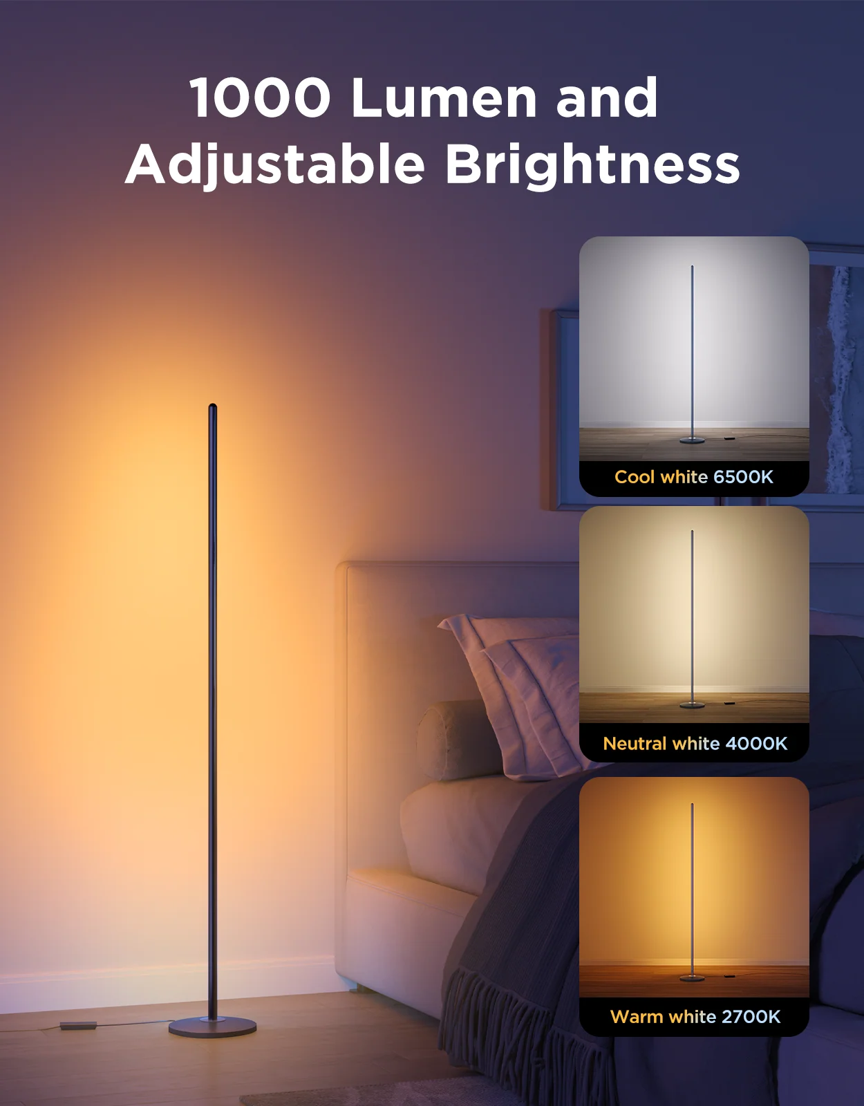 Govee RGBICW Smart Floor Lamp Basic - Image 5