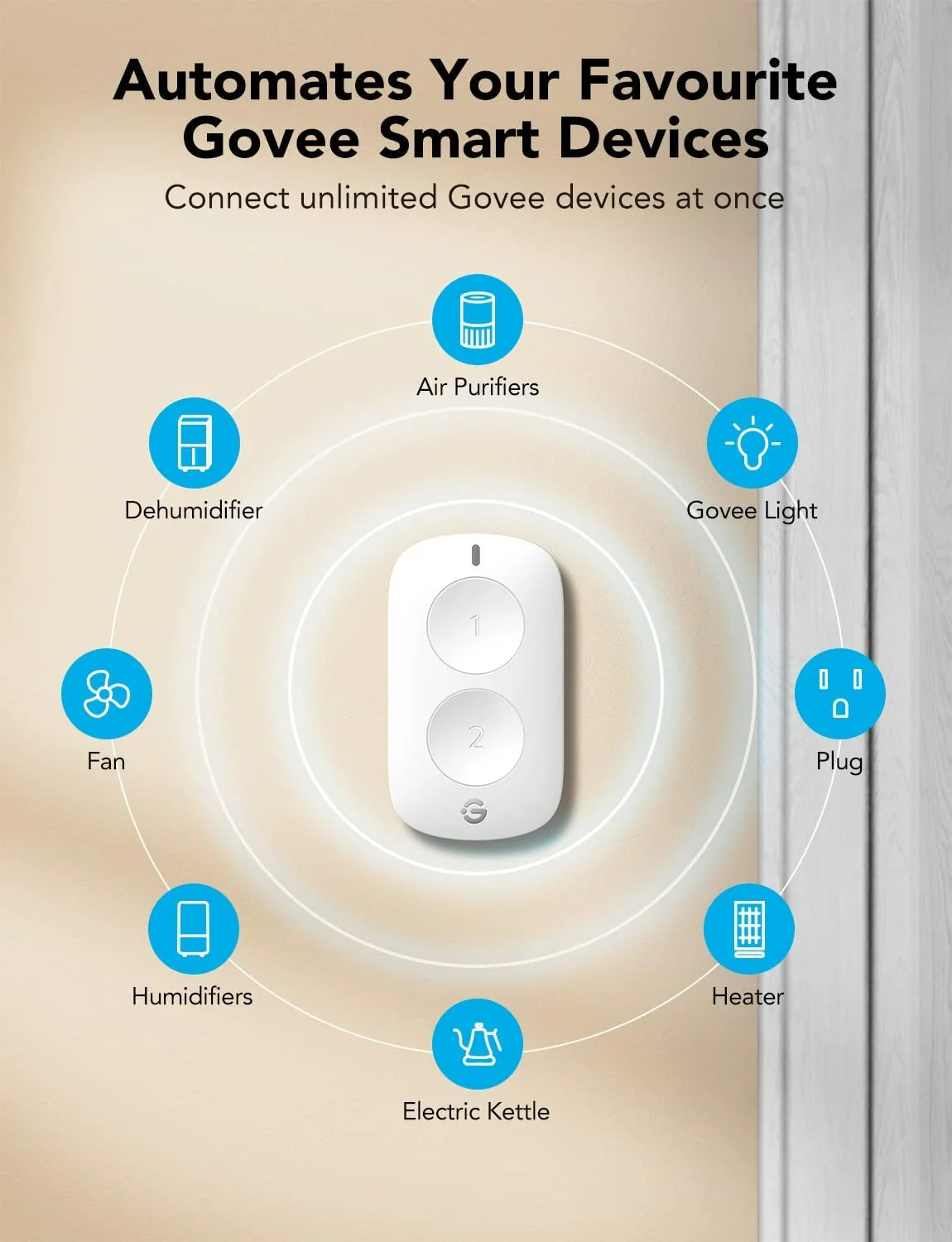 GoveeLife Smart Mini Double Button Switch - Image 3