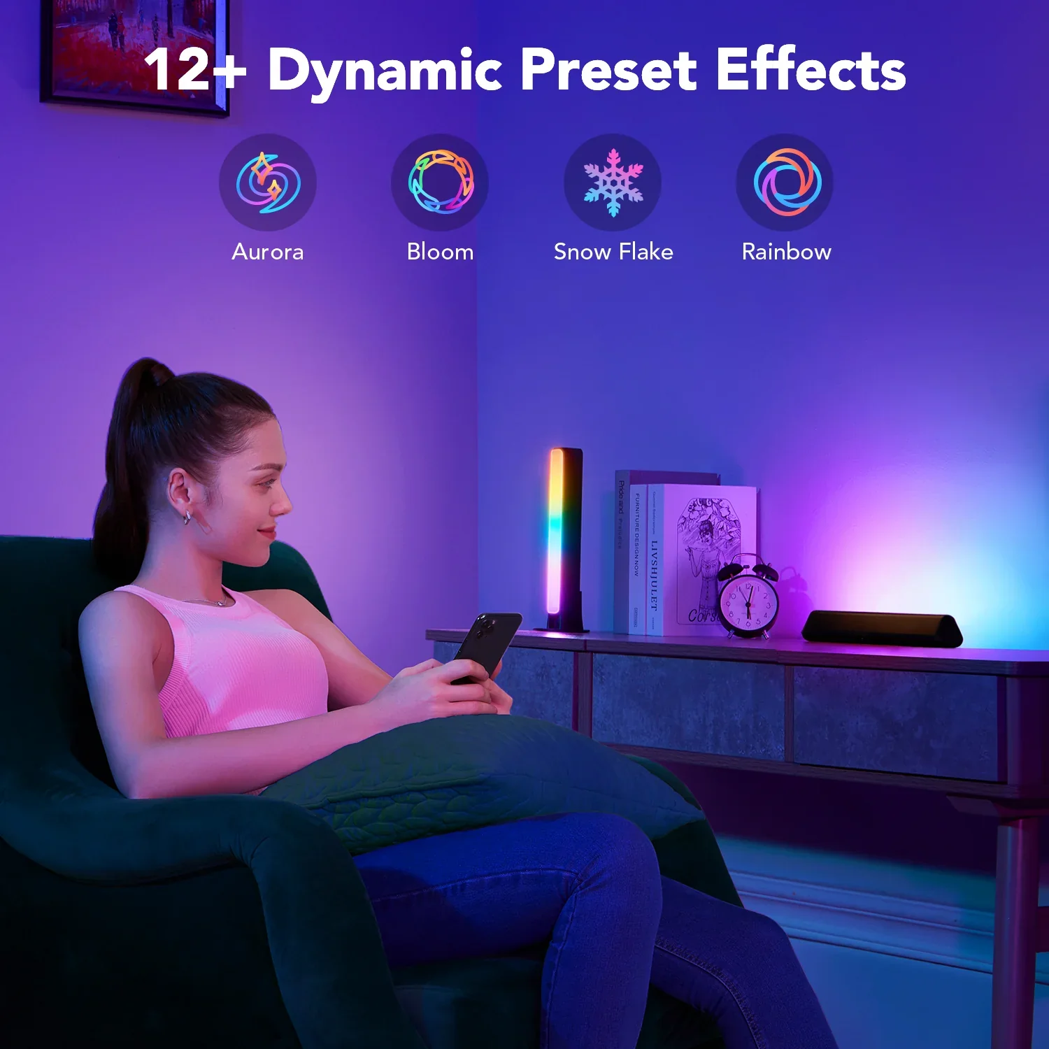 Govee RGBICWW WiFi + Bluetooth Flow Plus Light Bars - Image 8